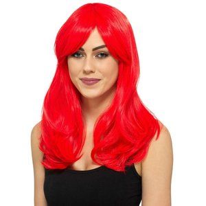 Claire's Women's Hair Accessories Premium Red Halloween Wig Costumes One Size